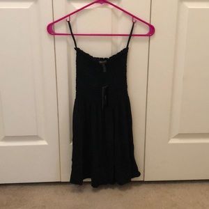 BCBG black strapless top